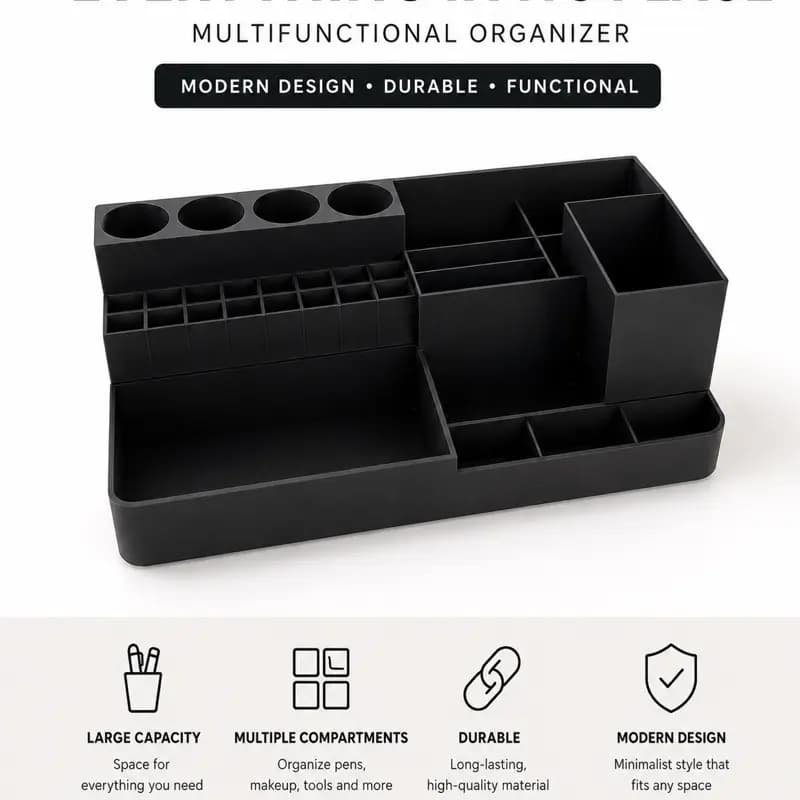Desk organizer · available in eight colors
